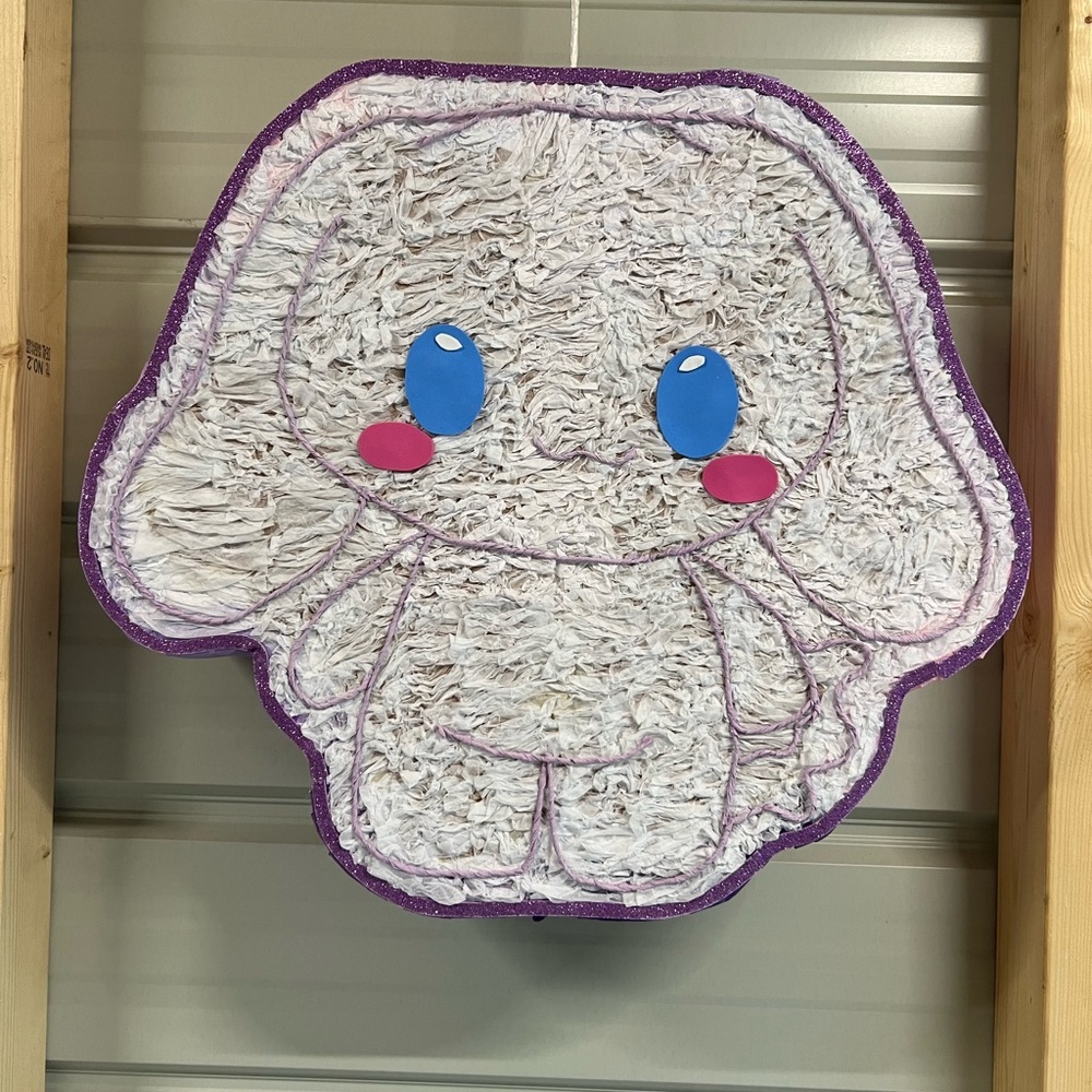 Adorable cinnamoroll piñata  with Blue lilac and Pink Accents
